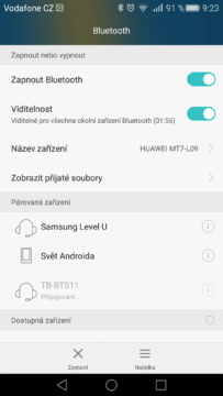 Android pro začátečníky - Bluetooth (5)