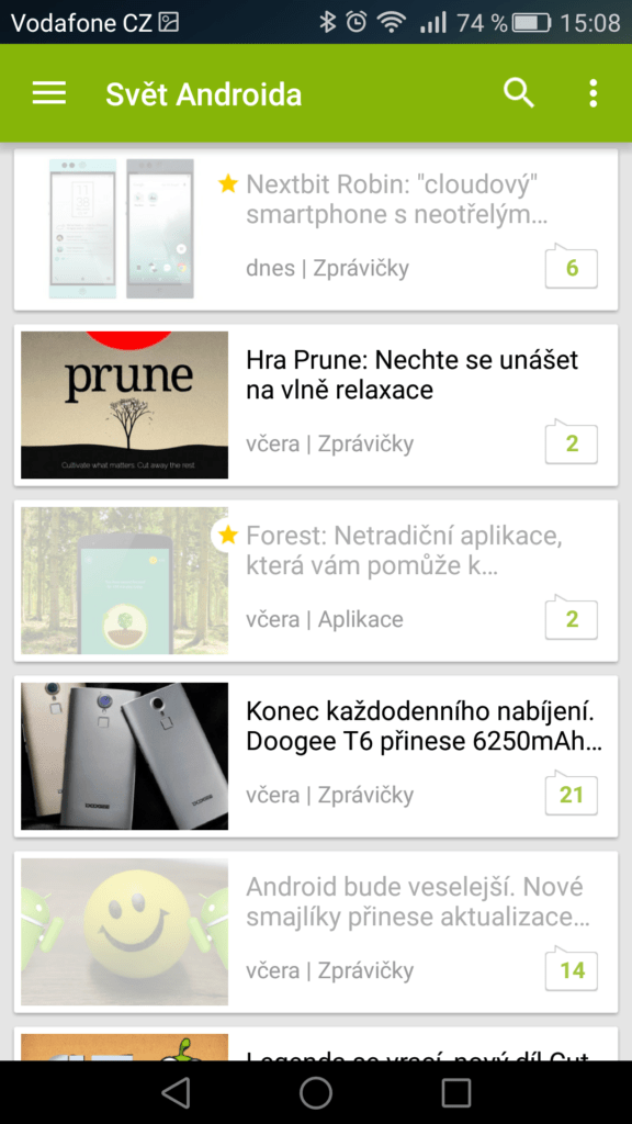 Aplikace Svět Androida 2.2.0 3