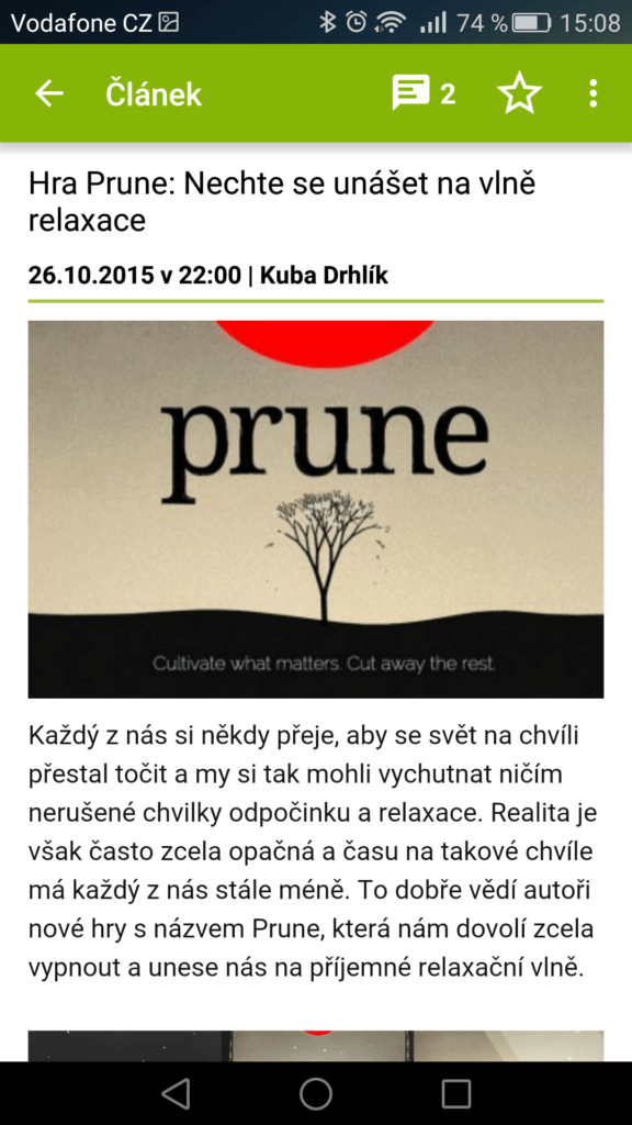 Aplikace Svět Androida 2.2.0 4