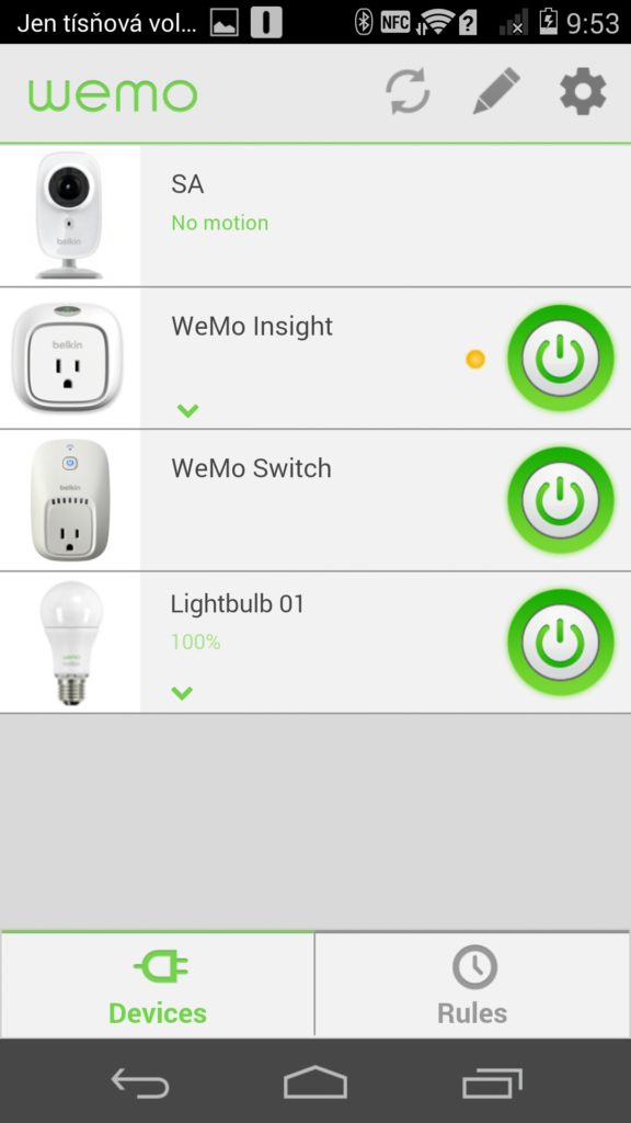 Belkin WEMO Smart LED Bulbs Aplikace 3