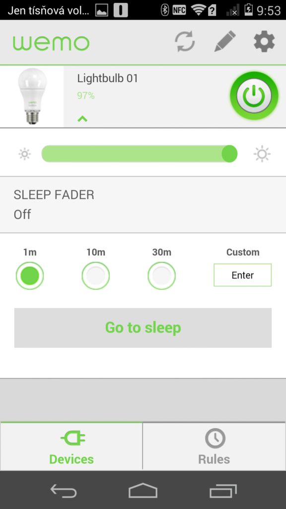 Belkin WEMO Smart LED Bulbs Aplikace 4
