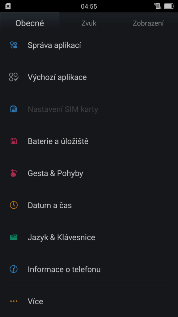 Oppo R7 nastavení 2