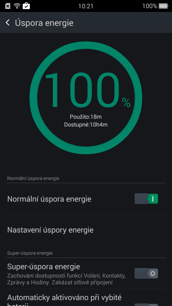 Oppo R7 správce napájení 1