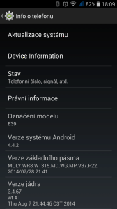 Acer Liquid E700 - systém Android 4.4.2 (1)