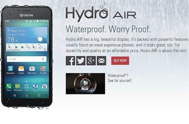 kyocera hydro air titul