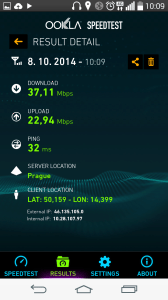 LG G3s - rychlost LTE připojení (1)