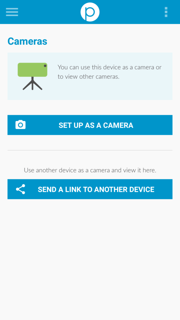 perch screenshot aplikace zabezpečte domácnost