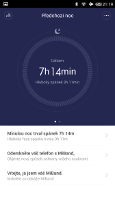 Xiaomi MiBand - analýza spánku (2)