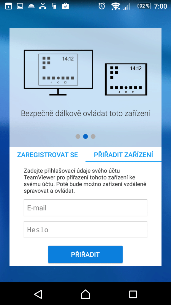 Možnosti aplikace