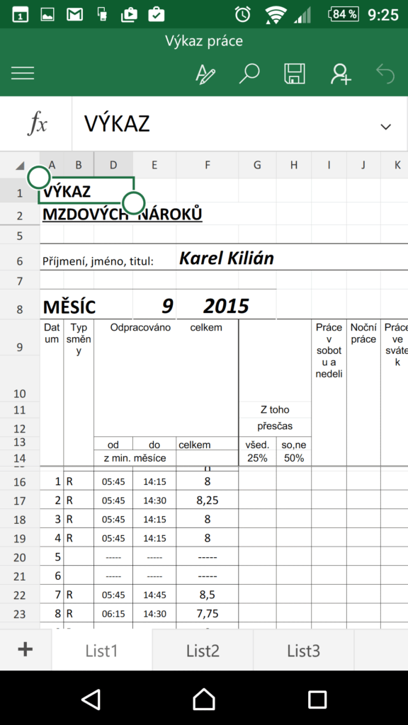 Microsoft Excel