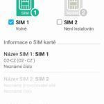 Asus ZenFone 2 Laser – nastavení SIM karet