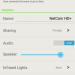 Belkin NetCam HD+ aplikace nastavení 1
