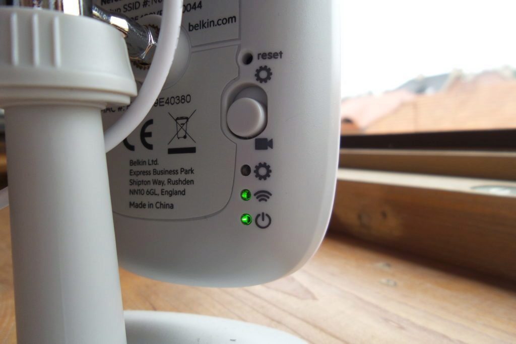 Belkin NetCam HD přepínač