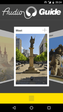 DARUMAgo - titulní aplikace - výběr měst