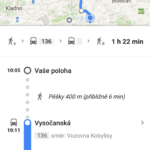 Google Maps jízdní řády (3)