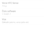 HTC One A9 – systém, informace o systému
