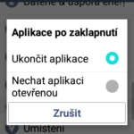 LG Wine Smart – uživatelské rozhraní zaklapnutí aplikace