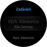 Samsung Gear S2 – nastavení zadávání 1