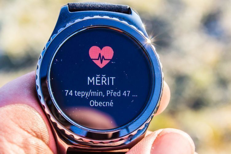 Samsung Gear S2 - srdeční tep Samsung Gear S2 - srdeční tep