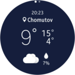 Samsung Gear S2 – widget počasí 1