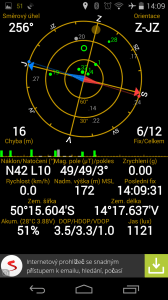 Acer Liquid Jade - GPS status, satelity