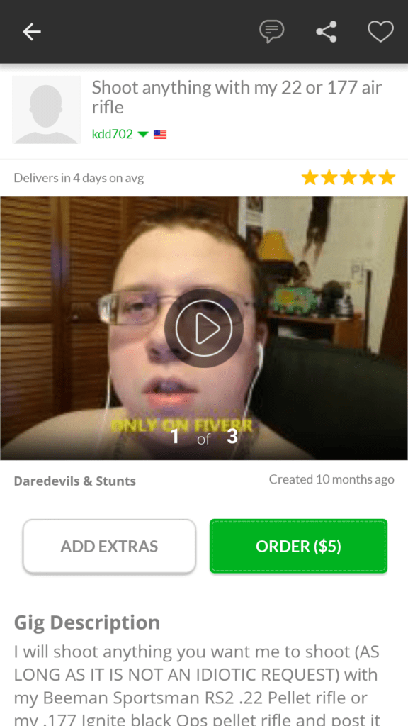 fiverr android aplikace peníze 10