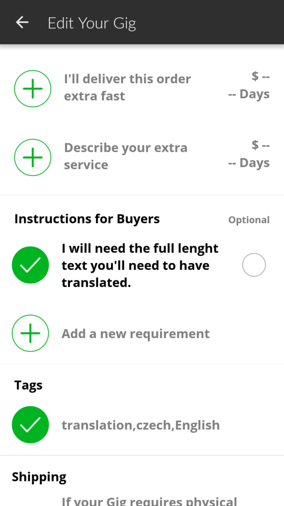 fiverr android aplikace peníze 12