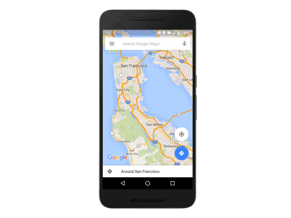 google mapy offline navigace