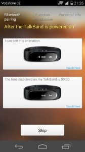 Huawei TalkBand B1 - konektivita