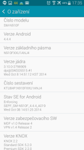 Samsung Galaxy Note 4 - systém Android 4.4.4 (1)
