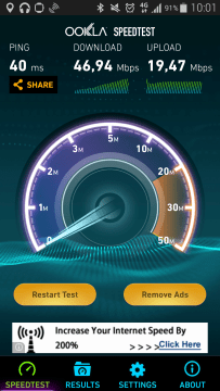 Samsung Galaxy Note 4 - test LTE připojení