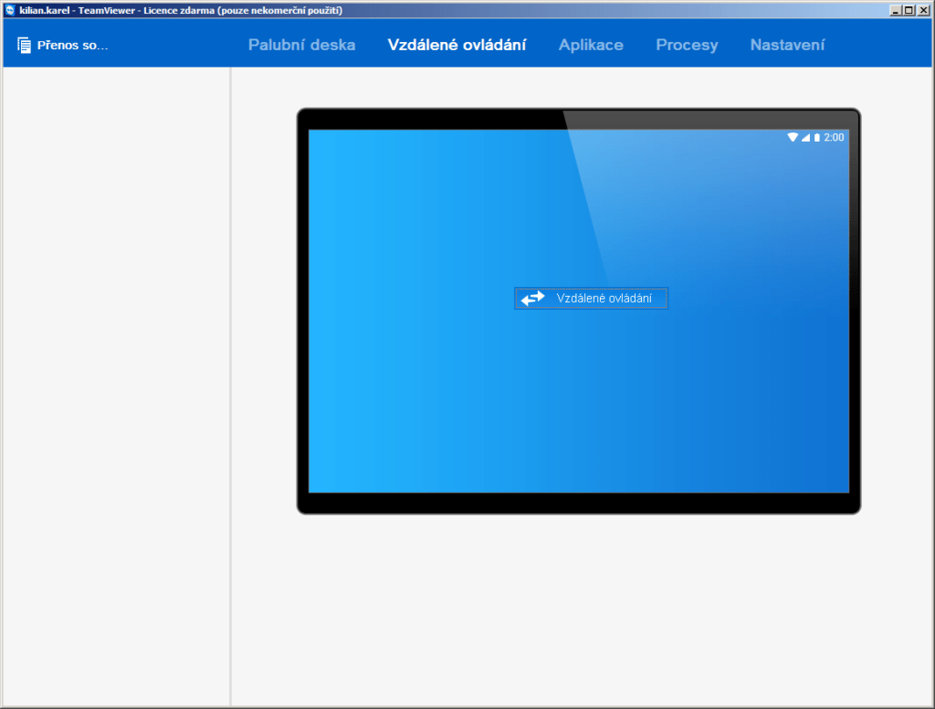 Vzdálené ovládání telefonu z desktopové aplikace