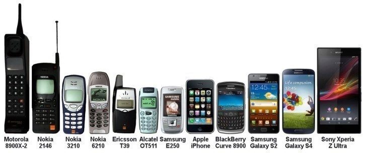 Tak se vyvíjely mobilní telefony v průběhu let