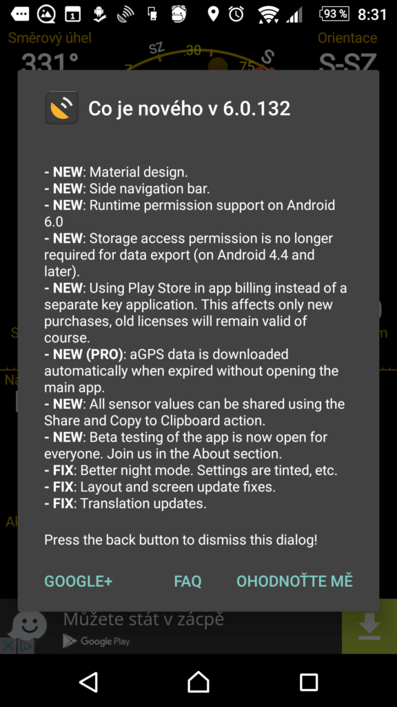 Seznam změn GPS Status & Toolbox 6.0