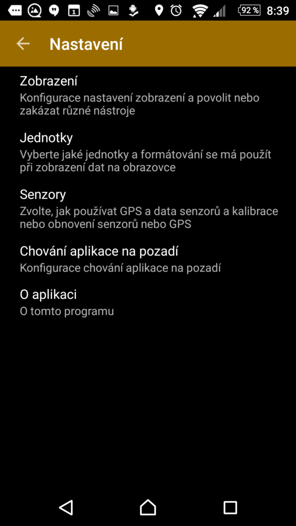 Možnosti nastavení