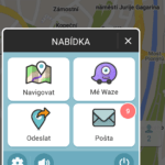 Tlačítko Mé Waze