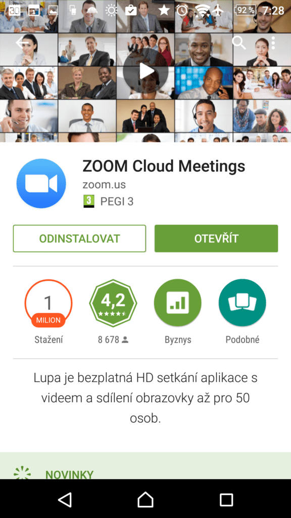 Žádná aktualizace není dostupná
