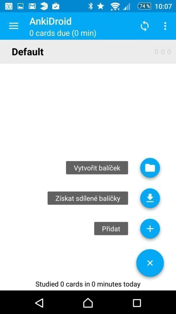 AnkiDroid kartičky