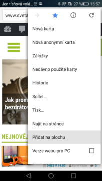 Google Chrome – přidání na plochu (1)