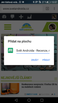 Google Chrome – přidání na plochu (2)