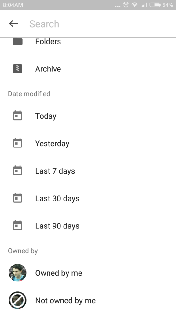 Google Disk aktualizace 3