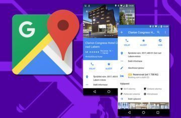 Aktualizace Google Map: Šikovné informace o hotelech a kolotoč fotek