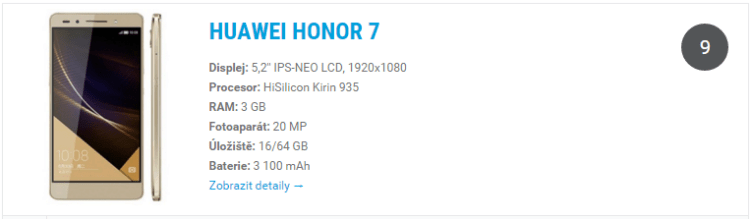 Honor 7 - widget