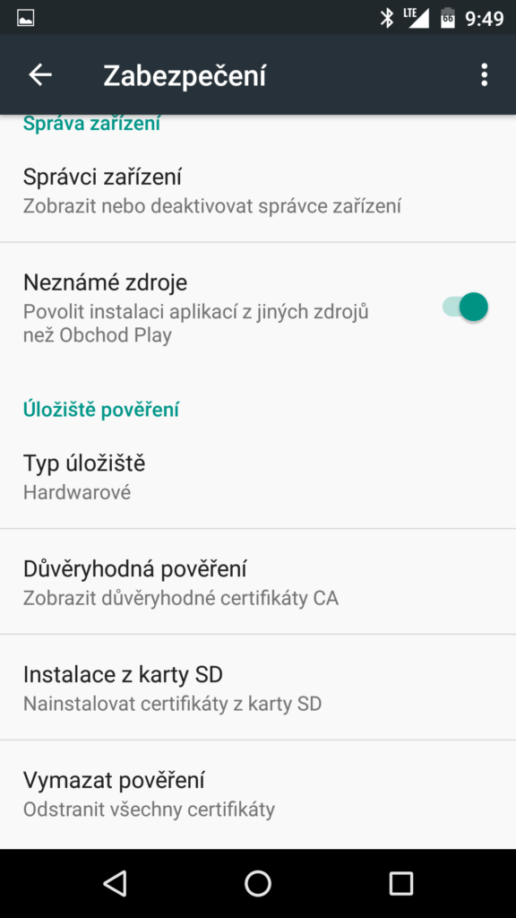 Jak nainstalovat aplikaci která není kompatibilní?