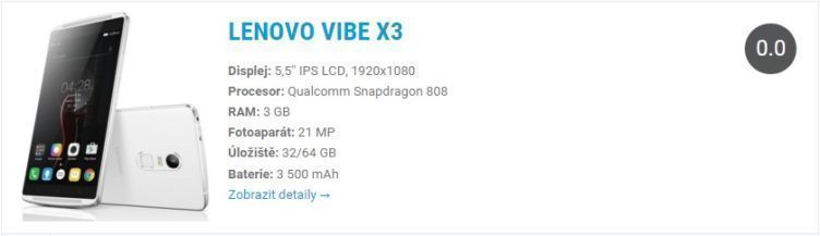 Lenovo Vibe X3 specs 1