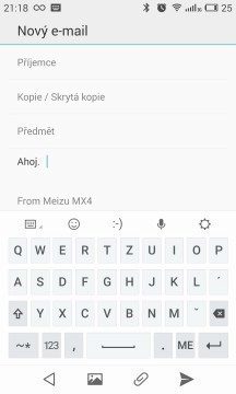 Meizu MX4 -  klávesnice