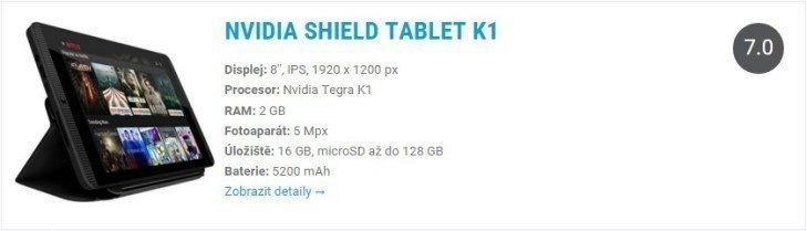 Nvidia Shield Tablet K1 Widget