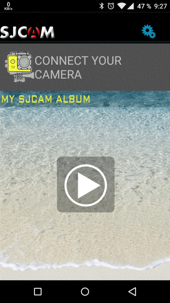 SJCAM HD aplikace screenshoty 1