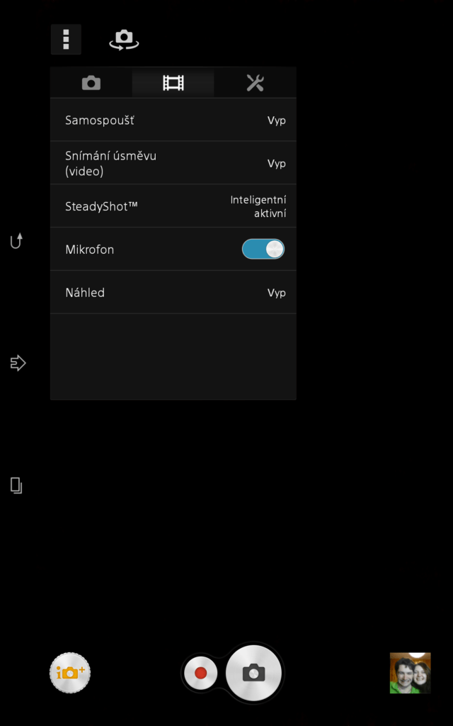 Sony Xperia Z3 Tablet Compact aplikace fotoaparátu 4