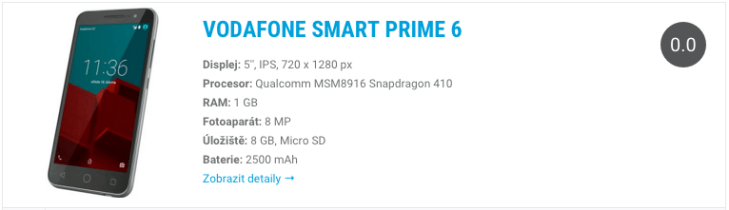 Vodafone Smart Prime 6